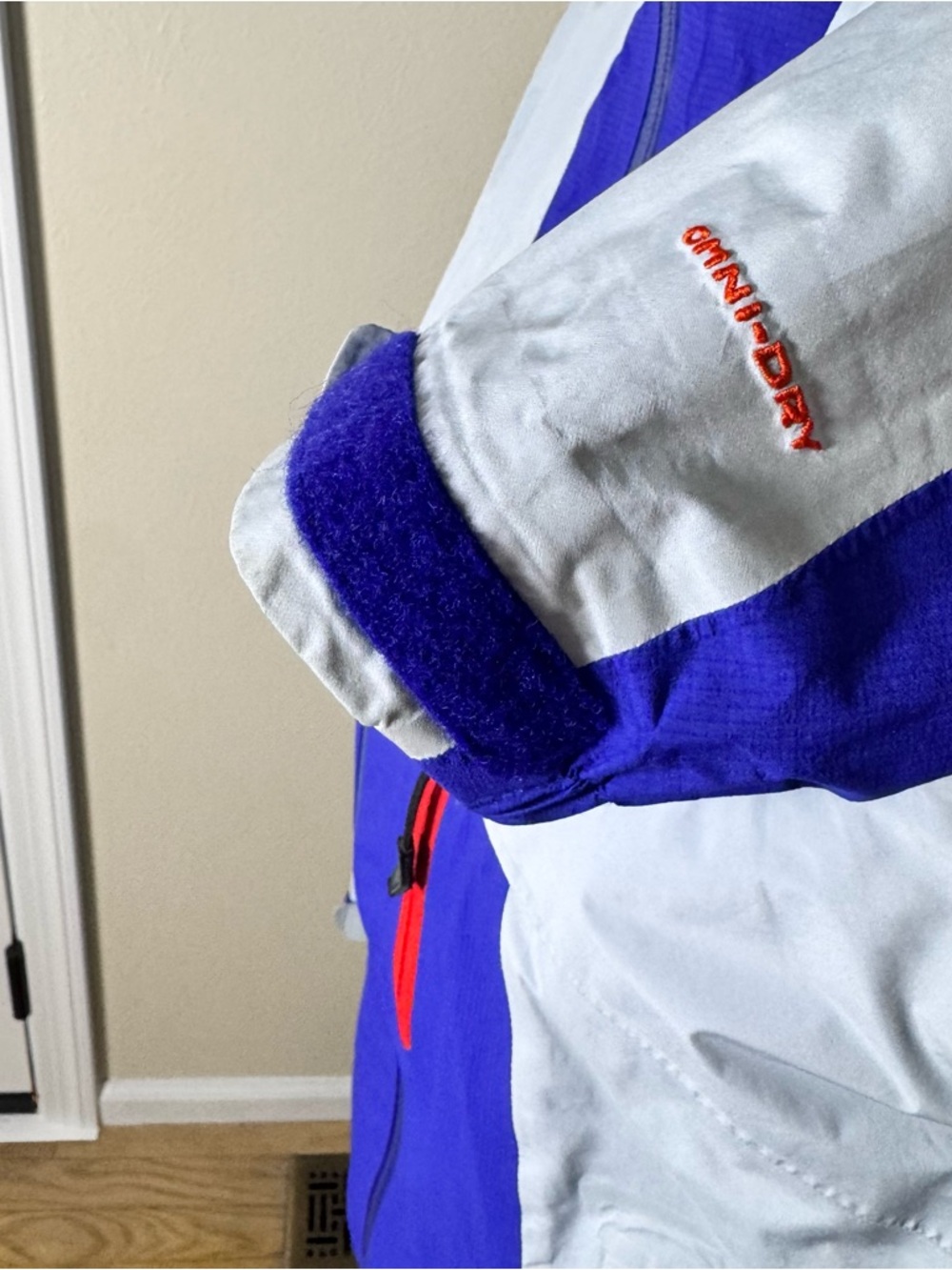 Columbia Omni-Dry Womens Jacket Hooded Waterproof Ski Shell Blue Gray Size L - Picture 5 of 15